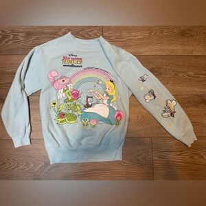 Vintage Disney Alice in Wonderland Sweatshirt - Light Blue